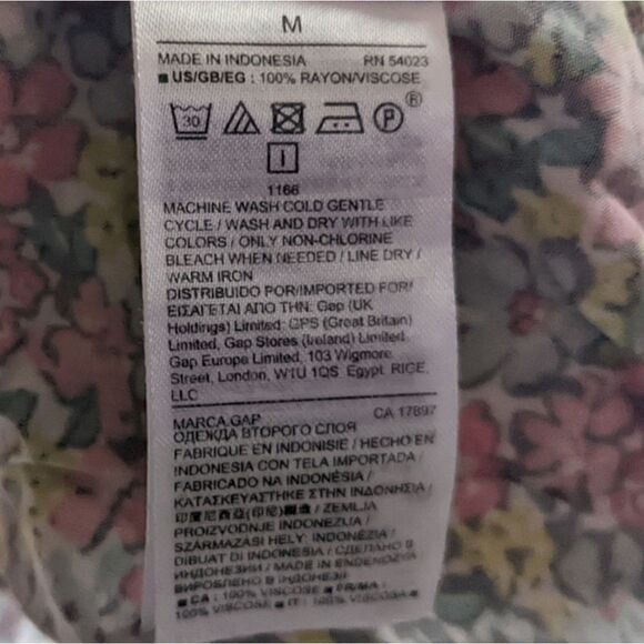 Gap summer dress or swim cover up floral size medium great condition - Picture 5 of 8